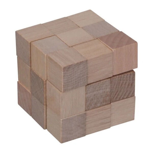 Dřevěný hadí hlavolam (Snake Cube)