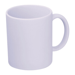 Matný keramický sublimační hrnek, 330 ml — bílá ø 1 x 12 cm