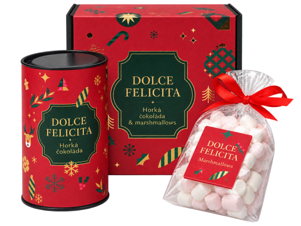 Horká čokoláda a marshmallows