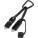 Nabíjecí kabel Algieba 65 W 3 v 1 z recyklovaného hliníku s karabinou - 12449790_E2 - variant PF 12449790