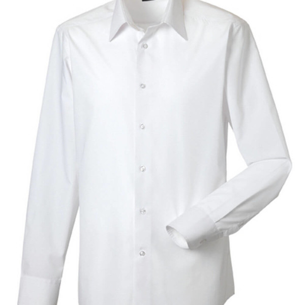 Z924 Men`s Long Sleeve Polycotton Tailored Poplin Shirt