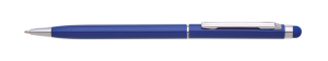 PIAZA TOUCH RE guľôčkové pero kov — modrá 138 x 8 mm