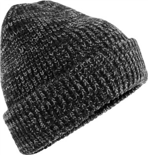 Pletená čepice "Campfire" B 328 — černá, melír onesize
