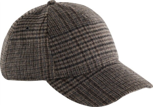 5 panelová kšiltovka "Wool Blend Check" B 625