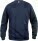 Unisex mikina Basic Roundneck — modrá námořnická tmavá XS