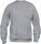 Unisex mikina Basic Roundneck — šedá melír XS