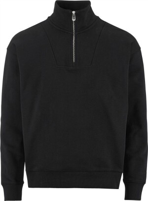 Pánska mikina s 1/4 zipem Frequent Hz Sweatshirt M — černá S