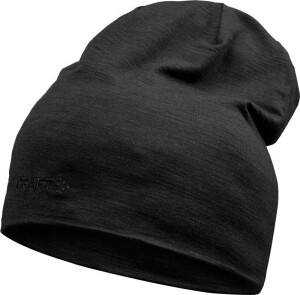 Merino pletená čepice Essence Wool Hat — černá S/M