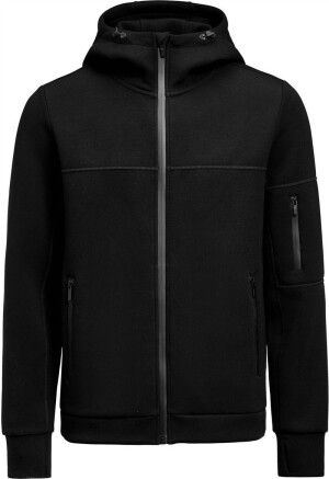 Pánská elastická fleecová bunda s kapucí - Montana Midlayer — černá S