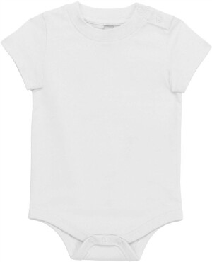 Dětské body s krátkým rukávem K 831 — bílá 3M