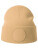 Wind-S Circular Patch Beanie — béžová One Size
