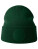 Wind-S Circular Patch Beanie — lahvově zelená One Size
