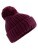 Toasty Patch Beanie — vínová One Size