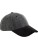 Suede Peak Herringbone Cap — černá One Size
