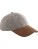 Suede Peak Herringbone Cap — hnědá One Size