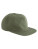 EarthAware® Organic Cotton 5 Panel Rope Cap — zelená olivová One Size