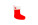 Dog Christmas Stocking - Booty Shape - pp012-3-side - variant 