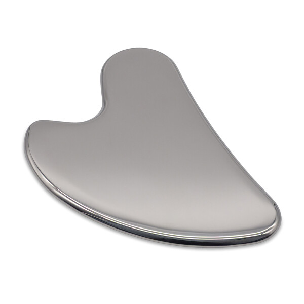 GUA SHA GLOW masážní kámen, stříbrná