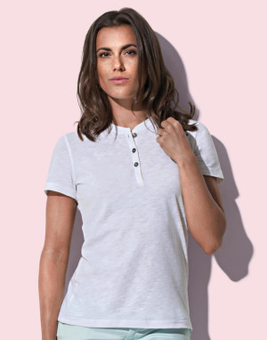 Dámske tričko Sharon Henley T-shirt - Reklamnepredmety