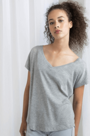 Dámské Loose Fit V Neck T - Reklamnepredmety