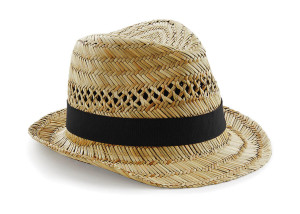 Letní slaměný klobouk Trilby - Reklamnepredmety