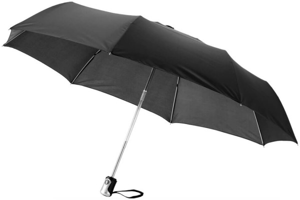 Trojdílný deštník 21,5"s automatickým otváraním a skladaním.