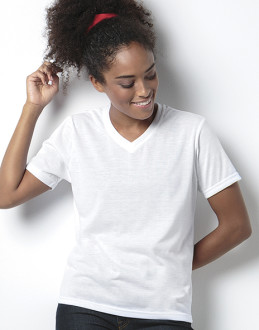 Dámské tričko Subli Plus V-Neck