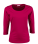 Dámské triko s 3/4 rukávy - magenta - variant 