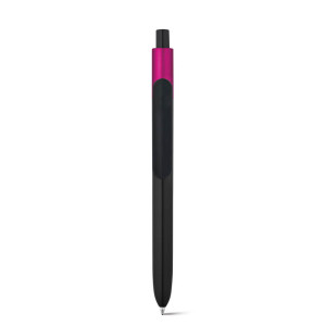 KIWU Metallic. ABS kuličkové pero s lesklým povrchem a lakovaným víčkem s metalickým vzhledem - Reklamnepredmety