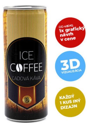 Ledová káva v plechovce - Reklamnepredmety
