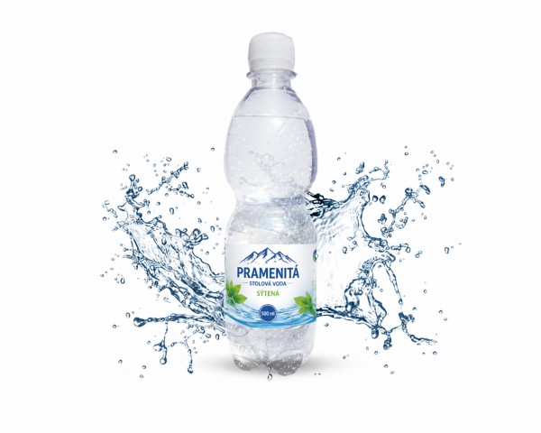 Sycená stolní voda s vlastním potiskem 500 ml