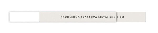 Průhledná plastová lišta s kapsou k týdenní plánovací mapě A2