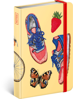 Notes Tenisky – Kateřina Kynclová, linkovaný, 11 x 16 cm - Reklamnepredmety
