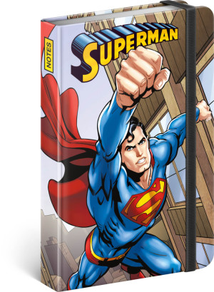 Notes Superman – Day of Doom, linkovaný, 11 × 16 cm - Reklamnepredmety