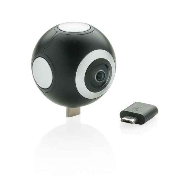 360° kamera se dvěma objektivy