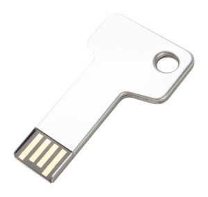 Keygo USB flash disk ve tvaru klíče — stříbrná