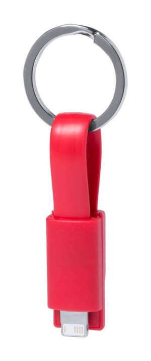 Holnier přívěšek na klíče s USB nabíjecím kabelem - Reklamnepredmety