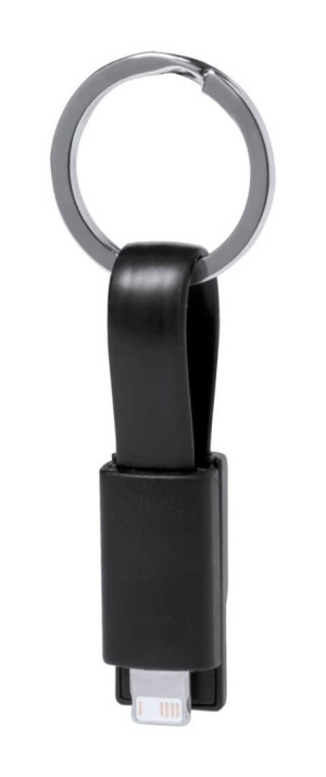Holnier přívěšek na klíče s USB nabíjecím kabelem - Reklamnepredmety