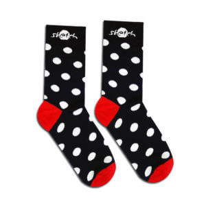 Ponožky černé puntíkované - Reklamnepredmety