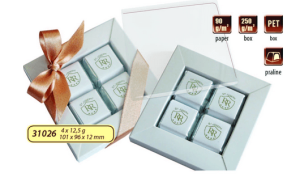 Reklamní pralinkový sada 4x12,5g