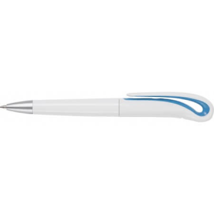 Bílé kuličkové pero s labutím krkem - Reklamnepredmety