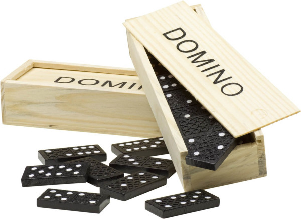 Hra Domino v dřevěné krabici