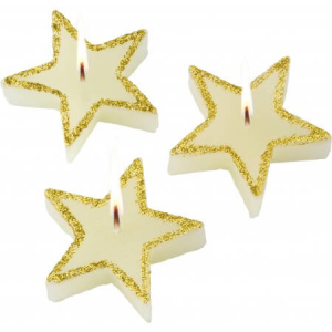 Tři svíčky ve tvaru hvězdy - Reklamnepredmety
