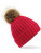 CB412 Fur Pom Pom Chunky Beanie - CB412_Classic-Red - variant Ls 1000250089