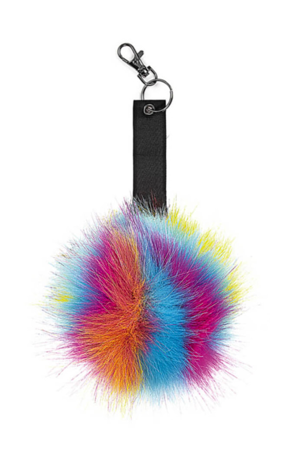 Klíčenka s kožešinovou bambulí