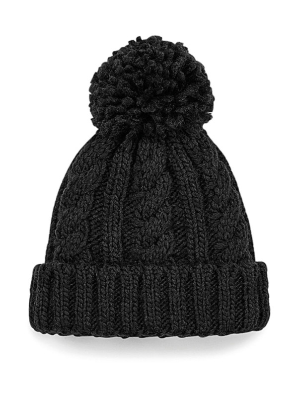 Dětská čepice Cable Knit Melange Beanie