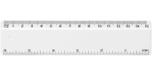 Plastové pravítko 15 cm Renzo - Reklamnepredmety