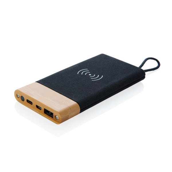 Bezdrátová powerbanka Bamboo X, 5000 mAh