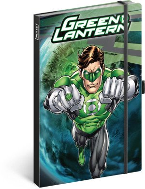 Notes Green Lantern, linkovaný, 13 × 21 cm - Reklamnepredmety