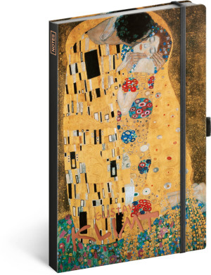 Notes Gustav Klimt, linkovaný, 13 x 21 cm - Reklamnepredmety